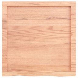 Berkfield Home Wall Shelf Light Brown 60x60x(2-6) cm Treated Solid Wood Oak - thumbnail 5