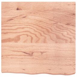 Berkfield Home Wall Shelf Light Brown 60x60x(2-6) cm Treated Solid Wood Oak - thumbnail 2