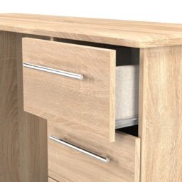 Ready Assembled 2 U Carlton 6 Drawer Kneehole Desk (Ready Assembled) in Light Oak - thumbnail 6