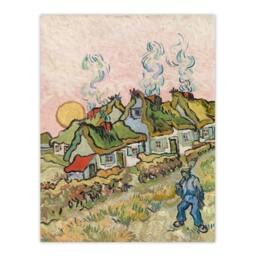 Artery8 Vincent van Gogh Framed Wall Art Print Houses & Figure Painting - Size: A4 - thumbnail 3
