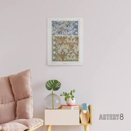 "Artery8 Snowdrops Nouveau Floral Pattern Canvas Wall Art Print Verneuil - Size: W18"" x H24""" - thumbnail 3