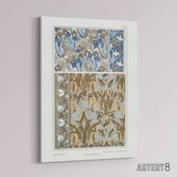 "Artery8 Snowdrops Nouveau Floral Pattern Canvas Wall Art Print Verneuil - Size: W18"" x H24""" - thumbnail 2