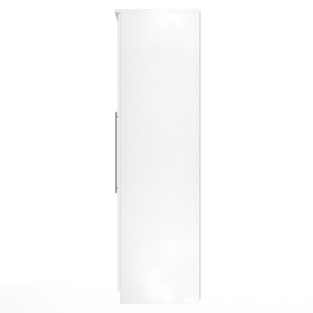 Ready Assembled 2 U Carlton Triple Mirror Wardrobe (Ready Assembled) in White - Size: Large - image 1