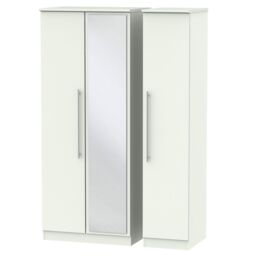 Ready Assembled 2 U Carlton Triple Mirror Wardrobe (Ready Assembled) in White - Size: Large - thumbnail 6