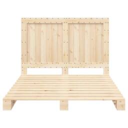 Berkfield Home Beautiful Bed Frame without Mattress with Headboard 140x200 cm So in Light Tan - thumbnail 5