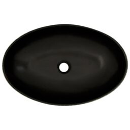 Berkfield Home Countertop Basin Black & Blue Oval 56.5x36.5x13.5 cm Ceramic - thumbnail 6
