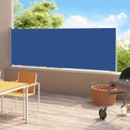Berkfield Home Patio Retractable Side Awning 180x500 cm Blue - thumbnail 1