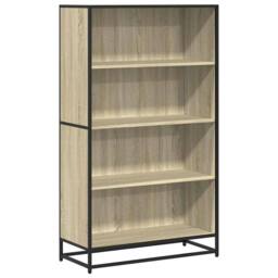Berkfield Home Bookcase Sonoma Oak 80.5x35x139 cm Engineered Wood in Light Oak - thumbnail 1
