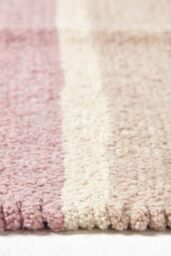 Homescapes Cotton Chenille Striped Rug in Grey - Size: 90 cm x 150 cm - thumbnail 4