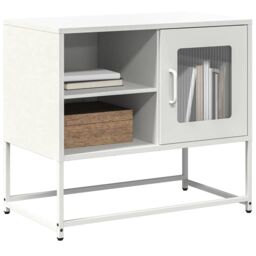 Berkfield Home TV Cabinet White 68x39x60.5 cm Steel