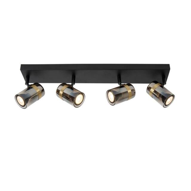 Netlighting Upton Ceiling spotlight 4xGU10 Smoke Grey in Black - image 1