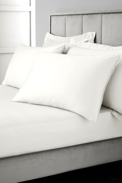 Bianca 400 Thread Count Cotton Sateen 36cm Depth Sheet in Ivory - Size: Double Fitted - image 1