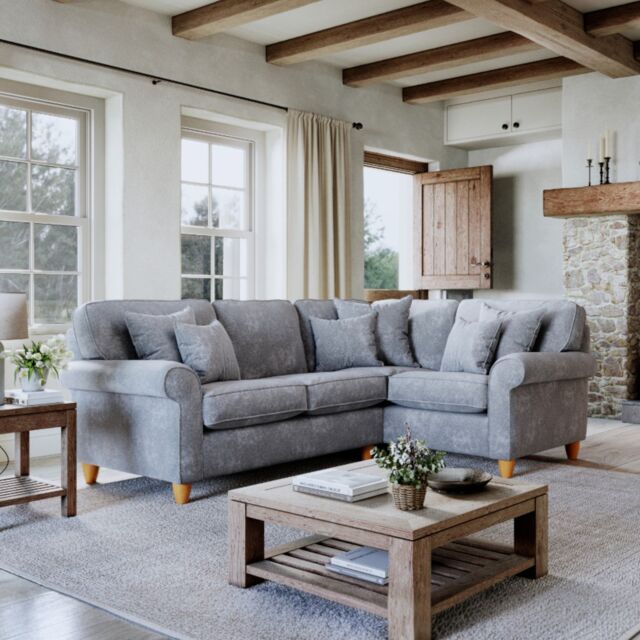 The Great Sofa Company Flora 2 Corner 1 Sofa Glory Anthracite in Mid Grey - image 1