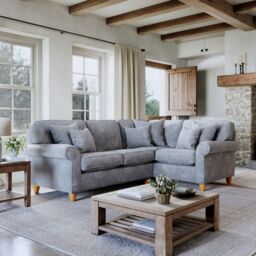 The Great Sofa Company Flora 2 Corner 1 Sofa Glory Anthracite in Mid Grey - thumbnail 1