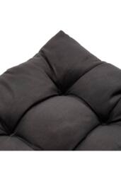 Living and Home 2Pcs Outdoor Comfortable Tufted Chair Cushion in Black - thumbnail 4