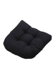 Living and Home 2Pcs Outdoor Comfortable Tufted Chair Cushion in Black - thumbnail 3