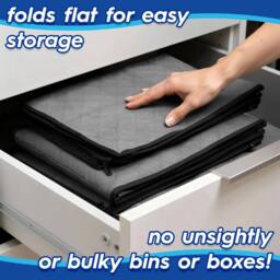 VOGREX Clothes Storage Bags with Lid 95 Litre Grey Pack of 5 - thumbnail 5