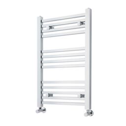 Balterley Heated Vertical Towel Ladder Square Rail 782 BTU, 800mmx500mm - Chrome in Silver