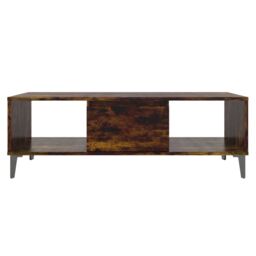 Berkfield Home Coffee Table Smoked Oak 103.5x60x35 cm Engineered Wood in Brown - thumbnail 5