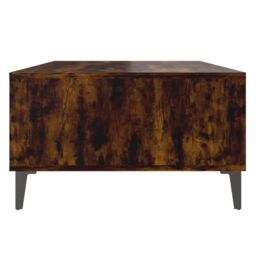 Berkfield Home Coffee Table Smoked Oak 103.5x60x35 cm Engineered Wood in Brown - thumbnail 6