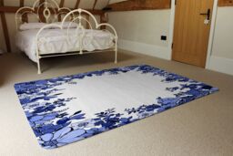 Benjamin Tate Design Winter Floral Frame Rug in Natural - Size: Large - thumbnail 3