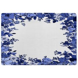 Benjamin Tate Design Winter Floral Frame Rug in Natural - Size: Large - thumbnail 1