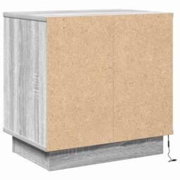 Berkfield Home Modern Bedside Cabinet with LED Grey Sonoma 50x34, 5x50 cm - thumbnail 6