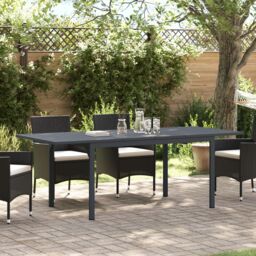 Berkfield Home Extension Tables 2 pcs Anthracite 210x90x73 cm Steel in Grey - Size: 210 x 90 x 73 cm - thumbnail 1