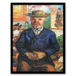 Artery8 Vincent van Gogh Framed Wall Art Print Portrait of Pere Tanguy - Size: A4 - thumbnail 1