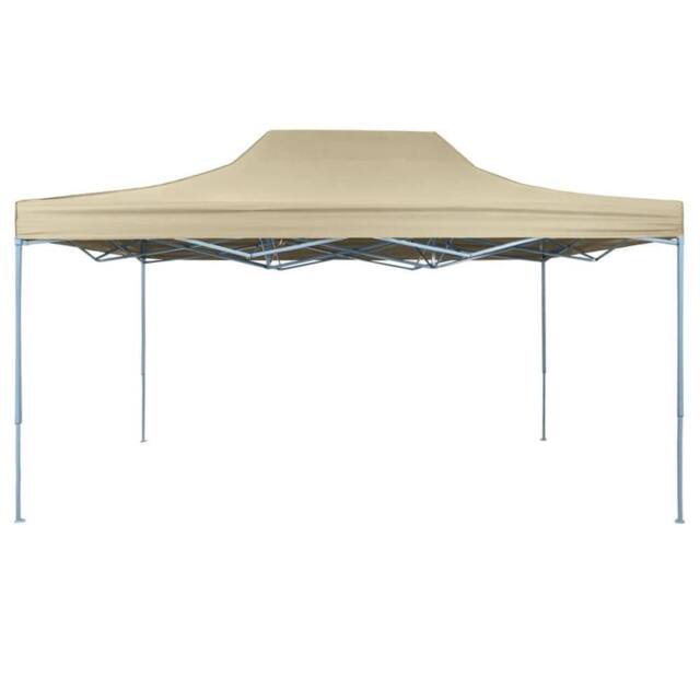 Berkfield Home Foldable Tent Pop-Up 3x4.5 m Cream White in Beige - image 1