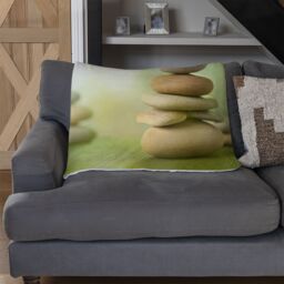 Benjamin Tate Design Rock Garden Designer Blanket in Natural - Size: 120 cm x 150 cm - thumbnail 2