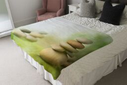 Benjamin Tate Design Rock Garden Designer Blanket in Natural - Size: 120 cm x 150 cm - thumbnail 4