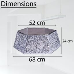 Shatchi 26.8Inch Christmas Tree Skirt Foldable Sequin Xmas Tree Stand Base Cover Collar Trunk Basket Ring for Tree Decorations - Size: 1 Pack - thumbnail 4