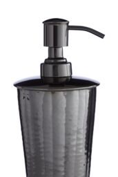 Orsina Hammered Nickel Finish Lotion Dispenser in Grey - thumbnail 5