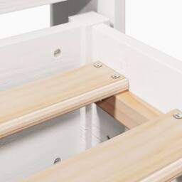 Berkfield Home Decorative Bed Frame without Mattress White 90x190 cm Single Soli - thumbnail 9