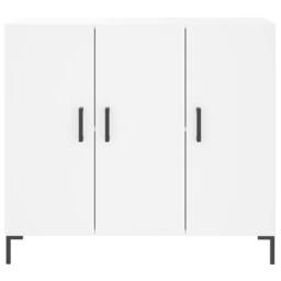 Berkfield Home Sideboard White 90x34x80 cm Engineered Wood - Size: 90 x 34 x 80 cm - thumbnail 6