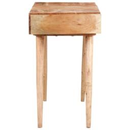 Berkfield Home Beautiful Dressing Table with Mirror 112x45x76 cm Solid Acacia Wood in Brown - Size: 112 x 45 x 76 cm - thumbnail 4