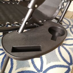 Samuel Alexander Set of 2 Black Multi Position Textoline Zero Gravity Garden Relaxer Chair Lounger - thumbnail 5