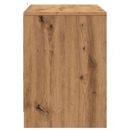 Berkfield Home TV Cabinet Artisan Oak 102x37.5x52.5 cm Engineered Wood in Brown - thumbnail 5