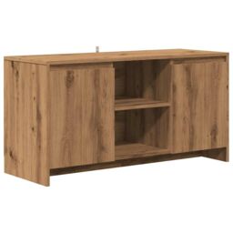 Berkfield Home TV Cabinet Artisan Oak 102x37.5x52.5 cm Engineered Wood in Brown - thumbnail 2