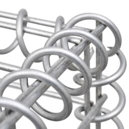 Berkfield Home Gabion Raised Bed Galvanised Steel 180x30x10 cm in Silver - Size: 180 x 30 x 10 cm - thumbnail 5