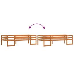Berkfield Home Kids' Bed Frame without Mattress Wax Brown 75x190 cm Small Single - thumbnail 8