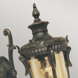 Netlighting Philadelphia 1 Light Outdoor Small Wall Lantern Light Old Bronze IP44 E27 in Brown - thumbnail 2