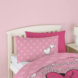 Disney Minnie Mouse Spots Duvet Cover Set in Pink - Size: Single - thumbnail 3