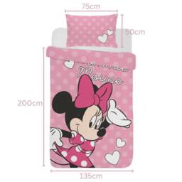 Disney Minnie Mouse Spots Duvet Cover Set in Pink - Size: Single - thumbnail 5