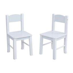 Liberty House Toys White Wooden Table & Chair Set - thumbnail 5