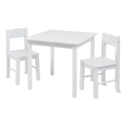 Liberty House Toys White Wooden Table & Chair Set - thumbnail 4