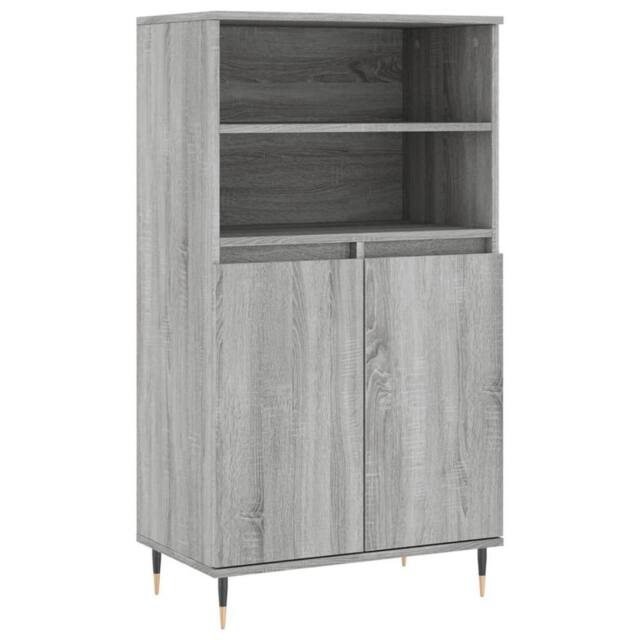 Berkfield Home Highboard Grey Sonoma 60x36x110 cm Engineered Wood - Size: 60 x 36 x 110 cm - image 1