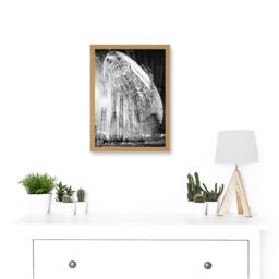 Artery8 Vintage Photo USS Macon Airship Zeppelin Construction Artwork Framed Wall Art Print A4 in Light Oak - thumbnail 2
