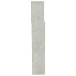 Berkfield Home Headboard Cabinet Concrete Grey 200x19x103.5 cm - thumbnail 4